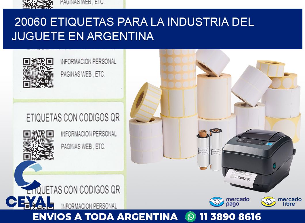 20060 ETIQUETAS PARA LA INDUSTRIA DEL JUGUETE EN ARGENTINA