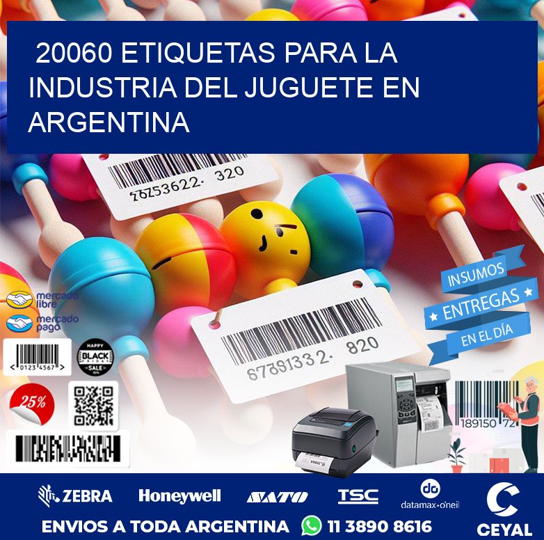 20060 ETIQUETAS PARA LA INDUSTRIA DEL JUGUETE EN ARGENTINA