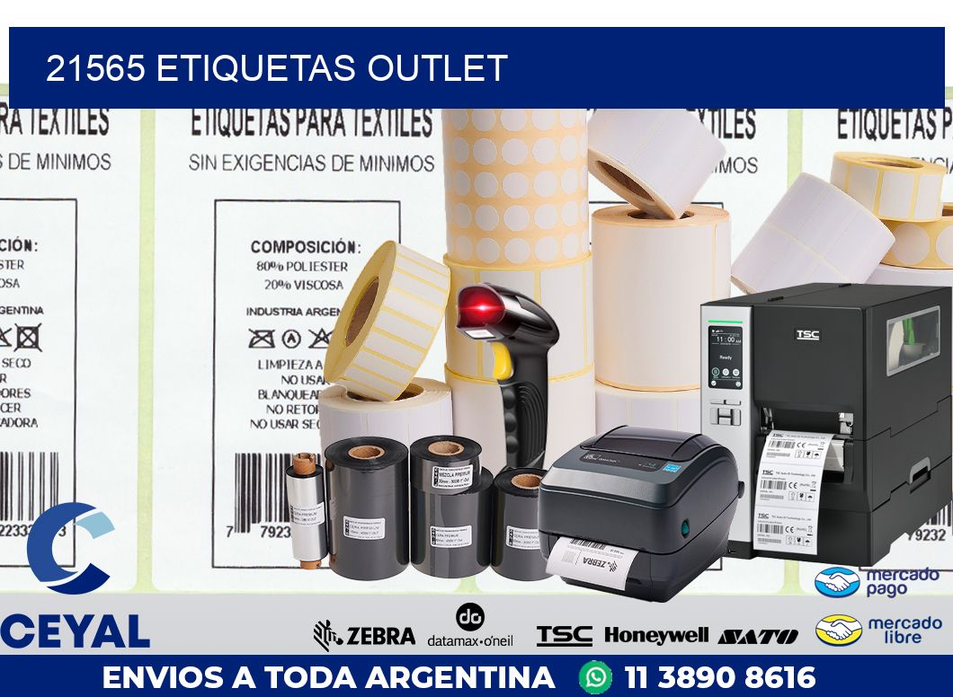 21565 ETIQUETAS OUTLET