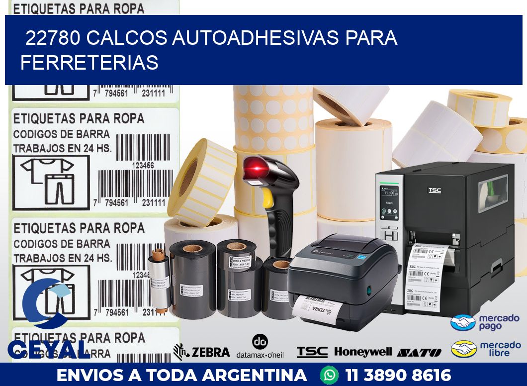 22780 CALCOS AUTOADHESIVAS PARA FERRETERIAS