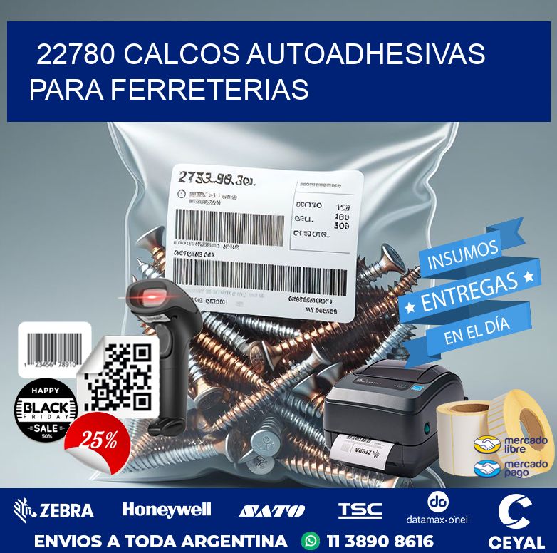 22780 CALCOS AUTOADHESIVAS PARA FERRETERIAS