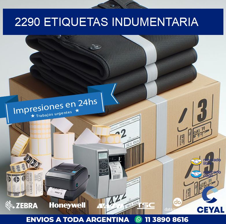 2290 ETIQUETAS INDUMENTARIA