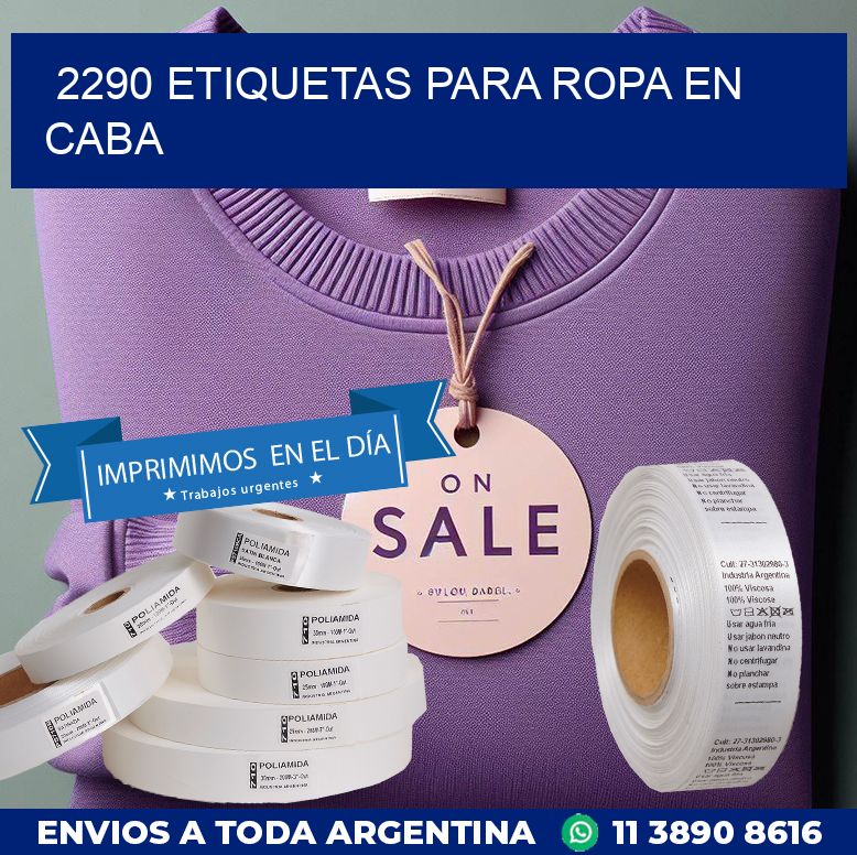 2290 ETIQUETAS PARA ROPA EN CABA