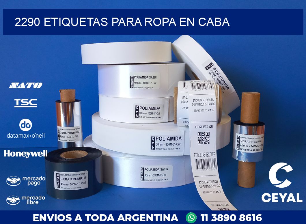 2290 ETIQUETAS PARA ROPA EN CABA