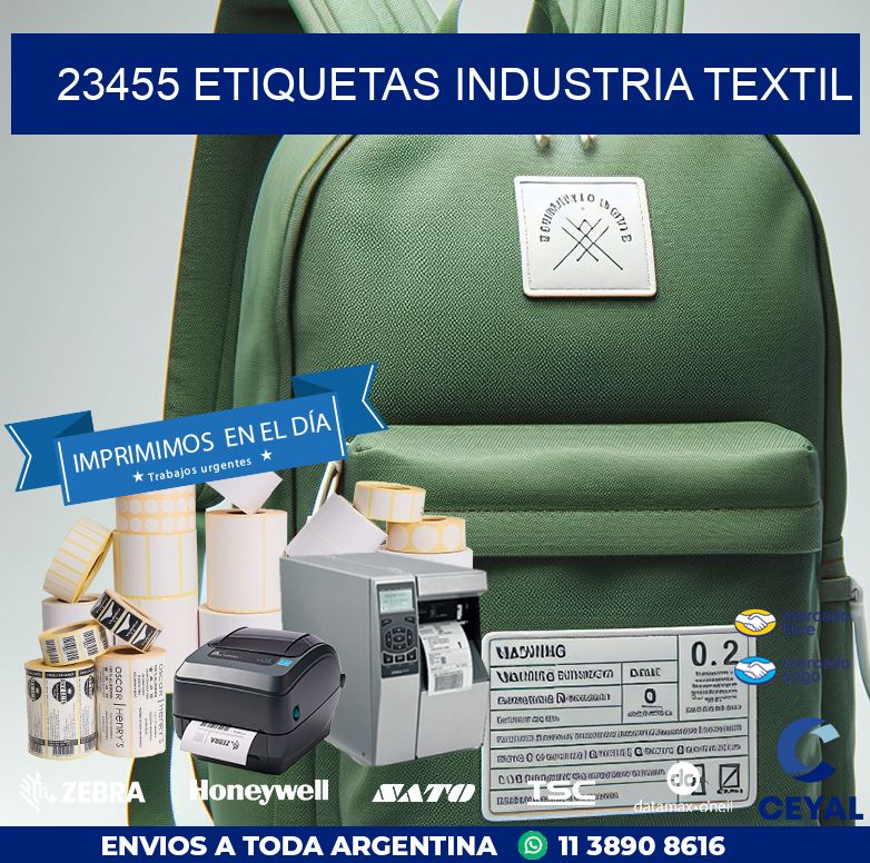 23455 ETIQUETAS INDUSTRIA TEXTIL