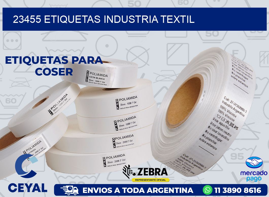 23455 ETIQUETAS INDUSTRIA TEXTIL