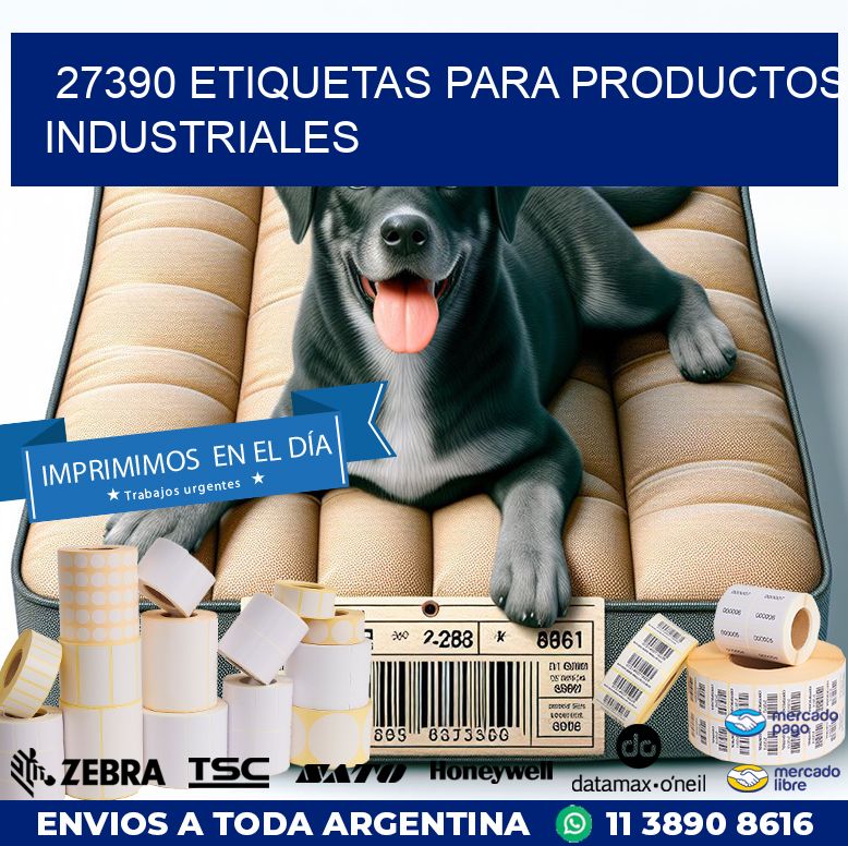 27390 ETIQUETAS PARA PRODUCTOS INDUSTRIALES