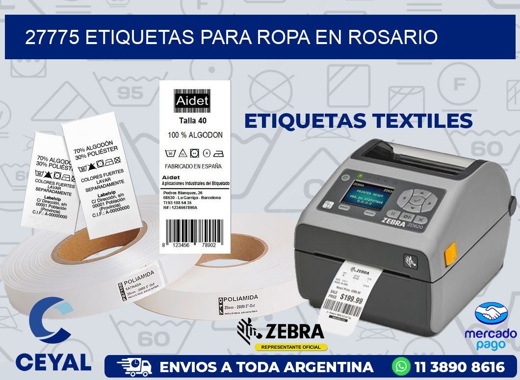 27775 ETIQUETAS PARA ROPA EN ROSARIO