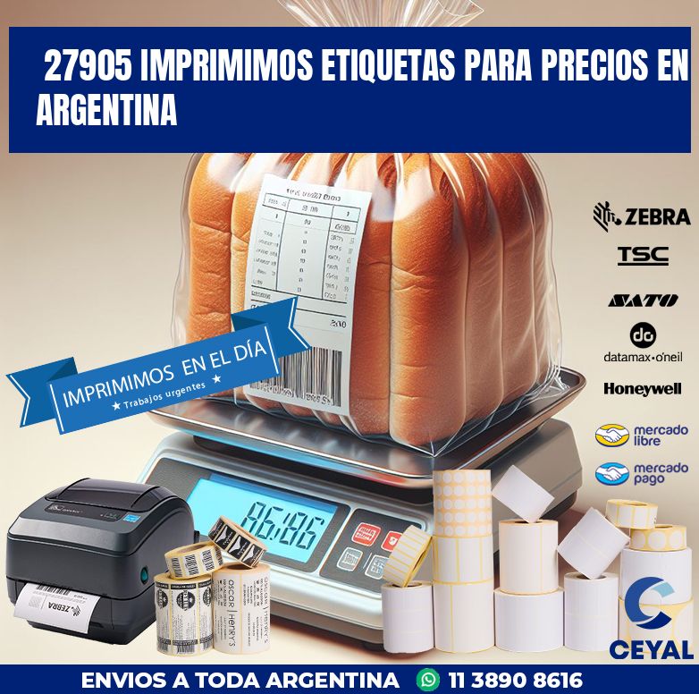 27905 IMPRIMIMOS ETIQUETAS PARA PRECIOS EN ARGENTINA