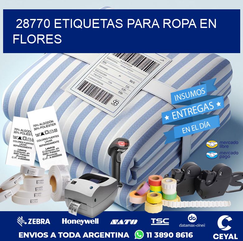 28770 ETIQUETAS PARA ROPA EN FLORES