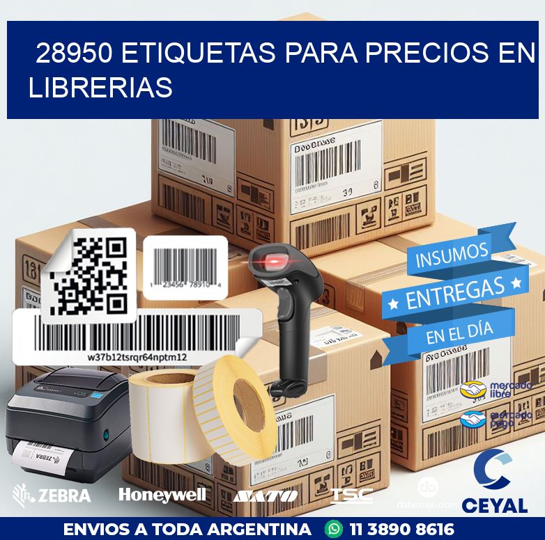 28950 ETIQUETAS PARA PRECIOS EN LIBRERIAS