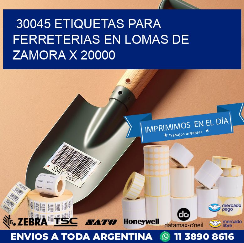 30045 ETIQUETAS PARA FERRETERIAS EN LOMAS DE ZAMORA X 20000