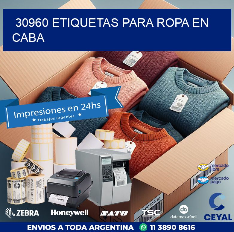 30960 ETIQUETAS PARA ROPA EN CABA