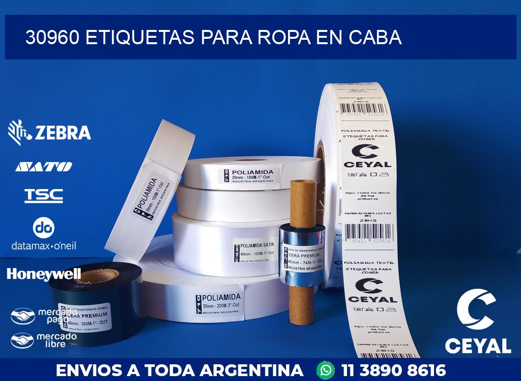 30960 ETIQUETAS PARA ROPA EN CABA