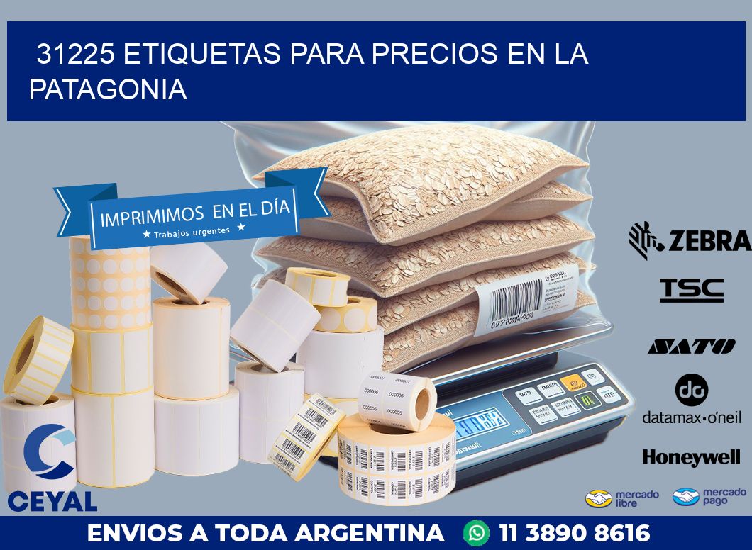 31225 ETIQUETAS PARA PRECIOS EN LA PATAGONIA