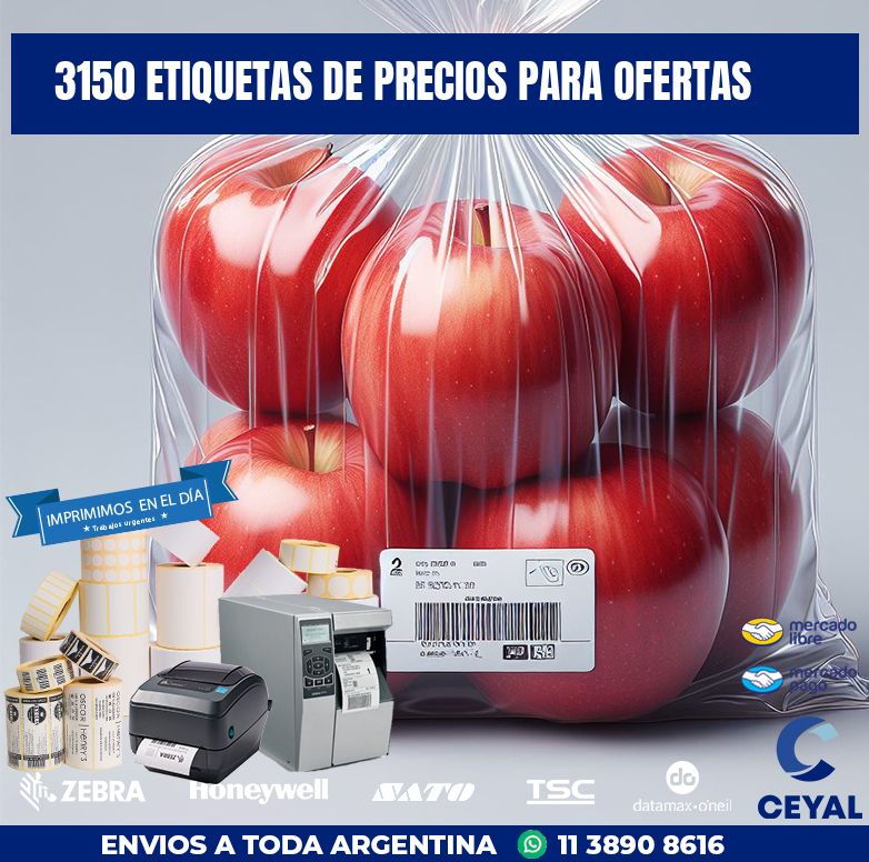3150 ETIQUETAS DE PRECIOS PARA OFERTAS