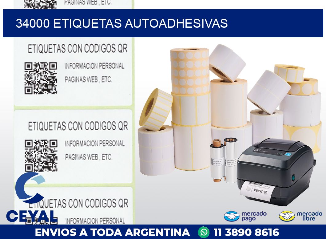 34000 ETIQUETAS AUTOADHESIVAS