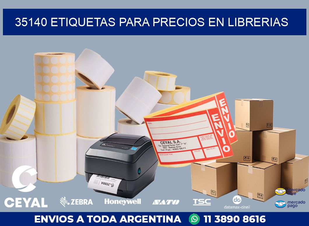 35140 ETIQUETAS PARA PRECIOS EN LIBRERIAS