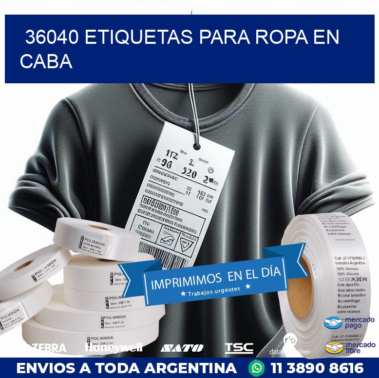 36040 ETIQUETAS PARA ROPA EN CABA