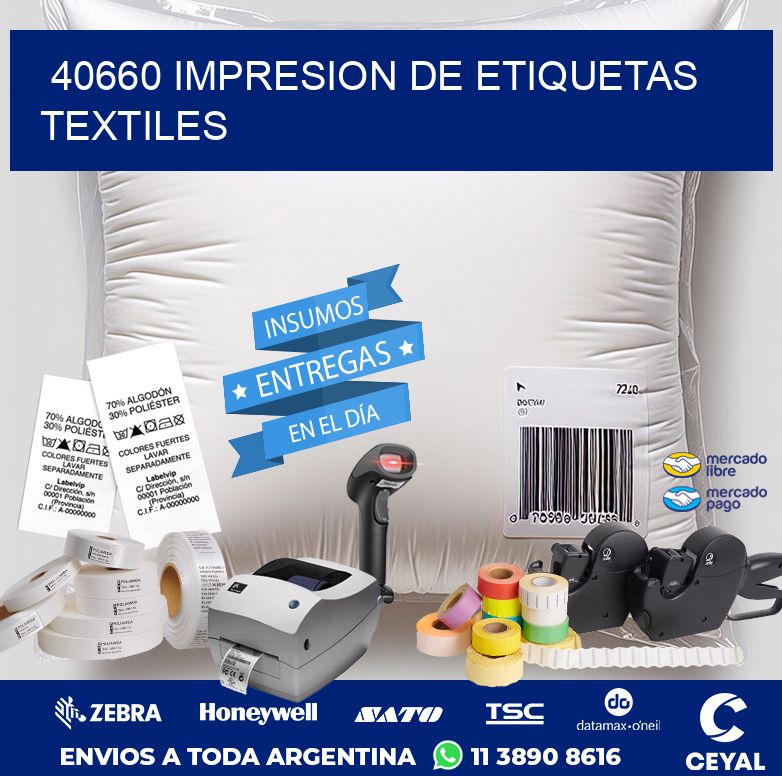 40660 IMPRESION DE ETIQUETAS TEXTILES