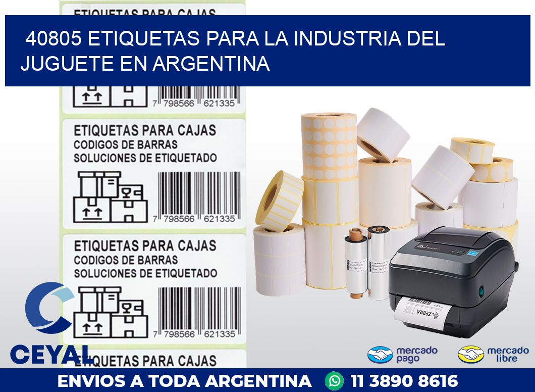 40805 ETIQUETAS PARA LA INDUSTRIA DEL JUGUETE EN ARGENTINA