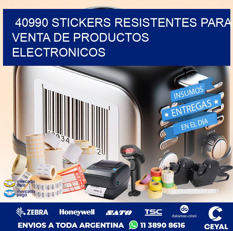 40990 STICKERS RESISTENTES PARA VENTA DE PRODUCTOS ELECTRONICOS