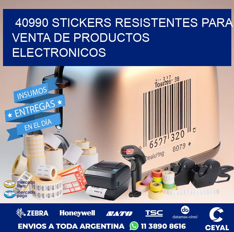 40990 STICKERS RESISTENTES PARA VENTA DE PRODUCTOS ELECTRONICOS