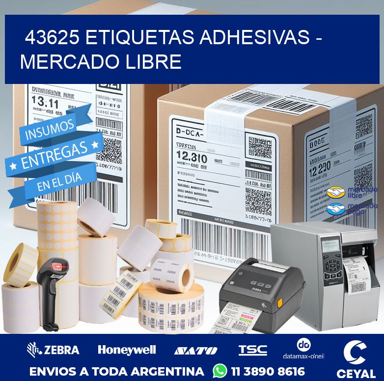 43625 ETIQUETAS ADHESIVAS - MERCADO LIBRE
