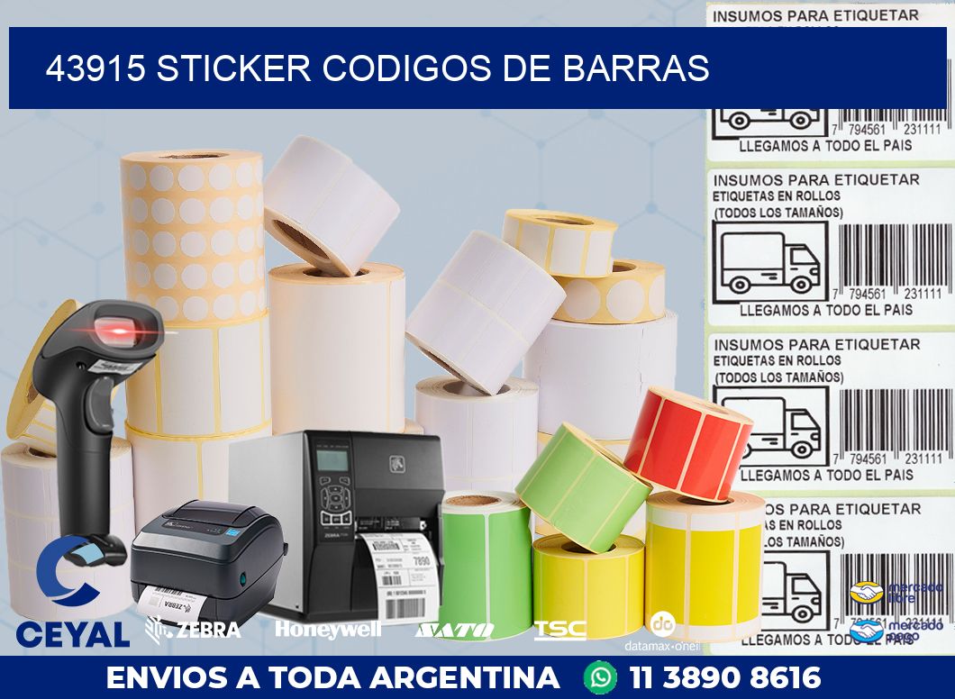 43915 STICKER CODIGOS DE BARRAS