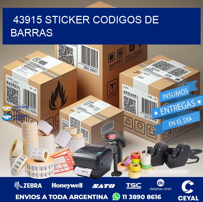 43915 STICKER CODIGOS DE BARRAS