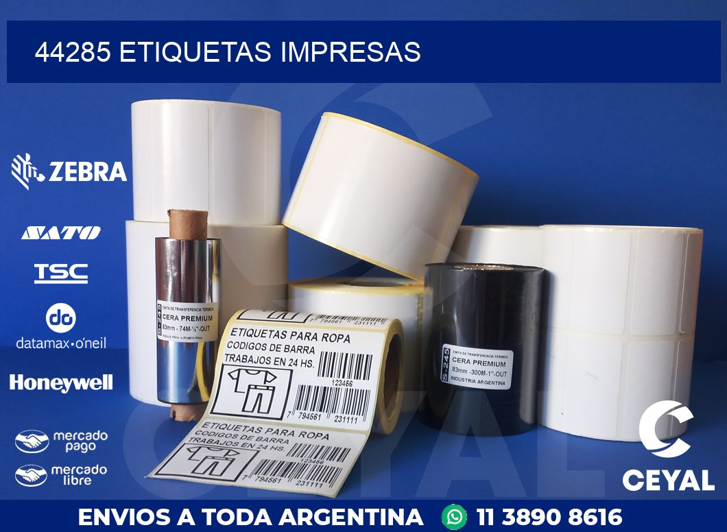 44285 ETIQUETAS IMPRESAS