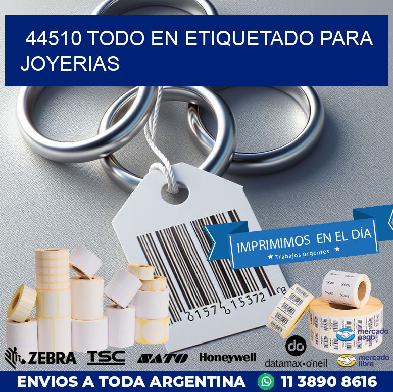 44510 TODO EN ETIQUETADO PARA JOYERIAS