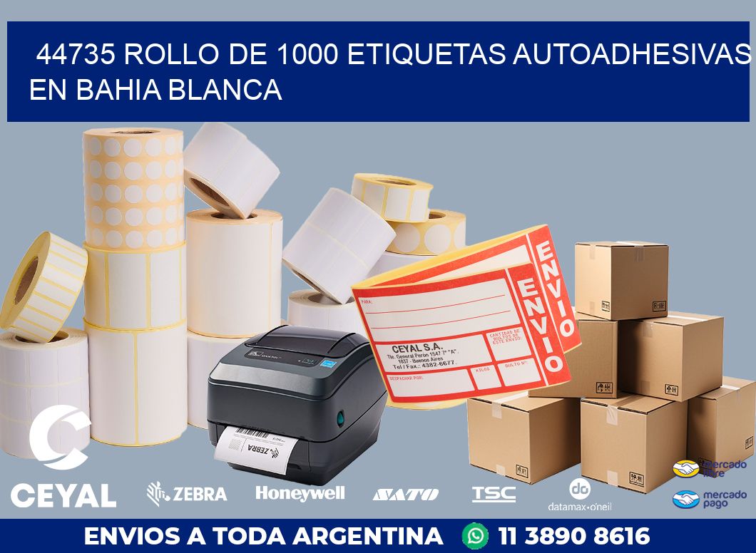 44735 ROLLO DE 1000 ETIQUETAS AUTOADHESIVAS EN BAHIA BLANCA