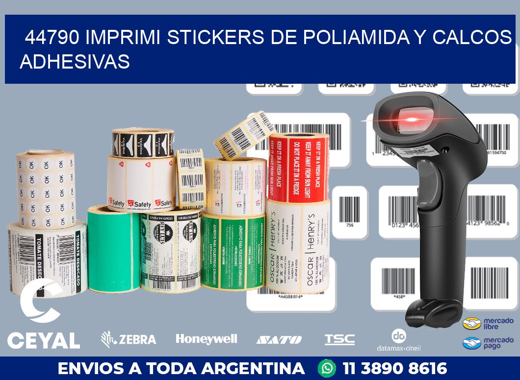 44790 IMPRIMI STICKERS DE POLIAMIDA Y CALCOS ADHESIVAS