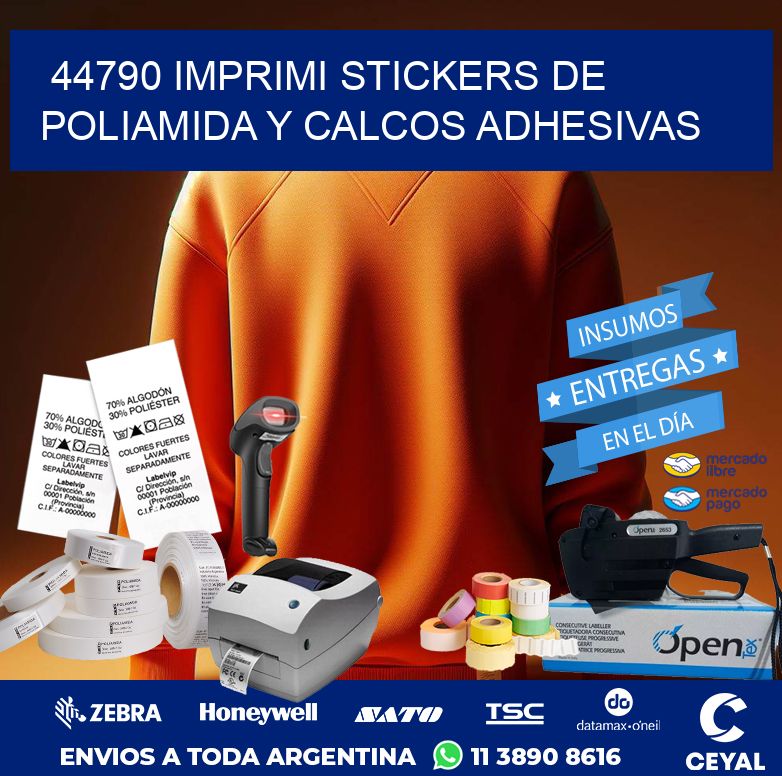 44790 IMPRIMI STICKERS DE POLIAMIDA Y CALCOS ADHESIVAS
