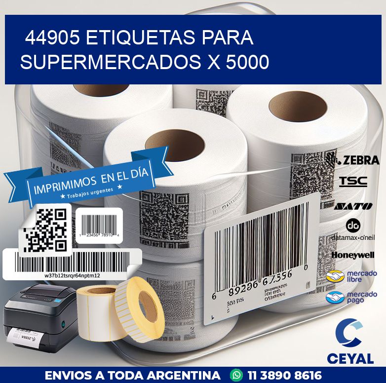 44905 ETIQUETAS PARA SUPERMERCADOS X 5000
