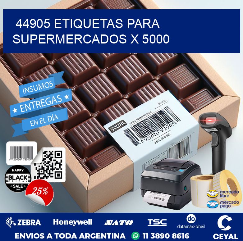 44905 ETIQUETAS PARA SUPERMERCADOS X 5000