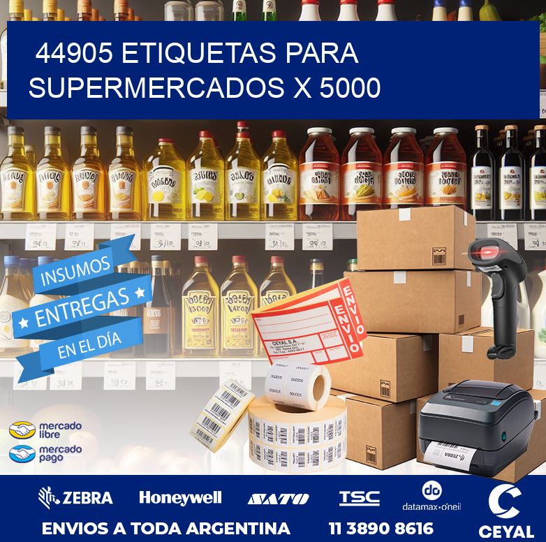 44905 ETIQUETAS PARA SUPERMERCADOS X 5000