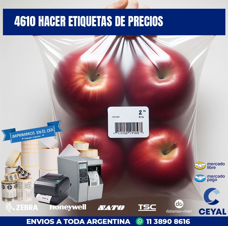 4610 HACER ETIQUETAS DE PRECIOS