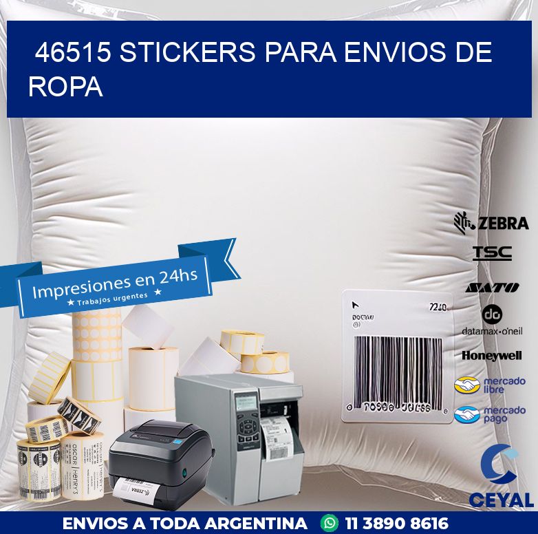 46515 STICKERS PARA ENVIOS DE ROPA