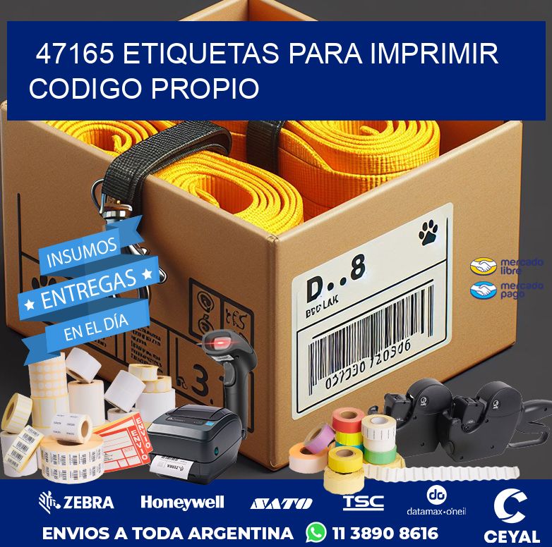 47165 ETIQUETAS PARA IMPRIMIR CODIGO PROPIO