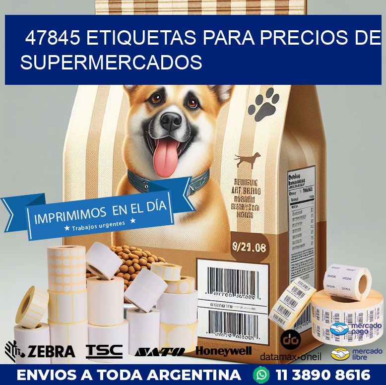 47845 ETIQUETAS PARA PRECIOS DE SUPERMERCADOS