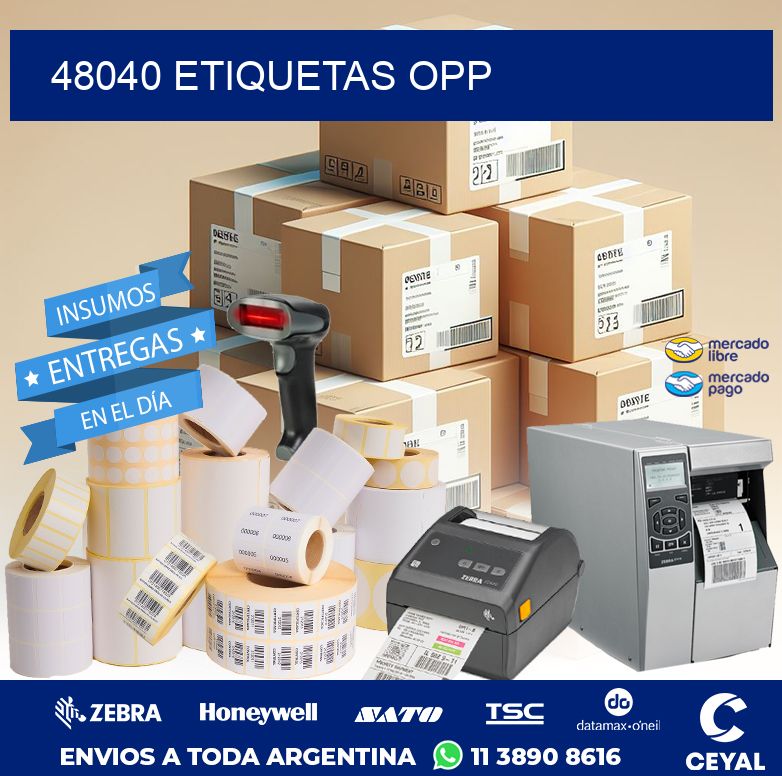 48040 ETIQUETAS OPP