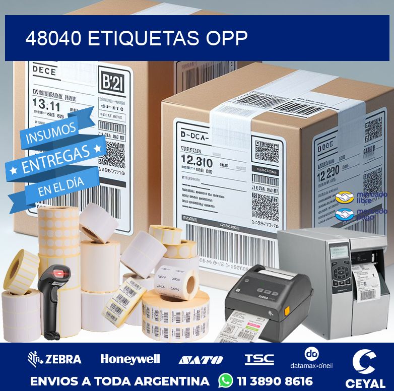 48040 ETIQUETAS OPP