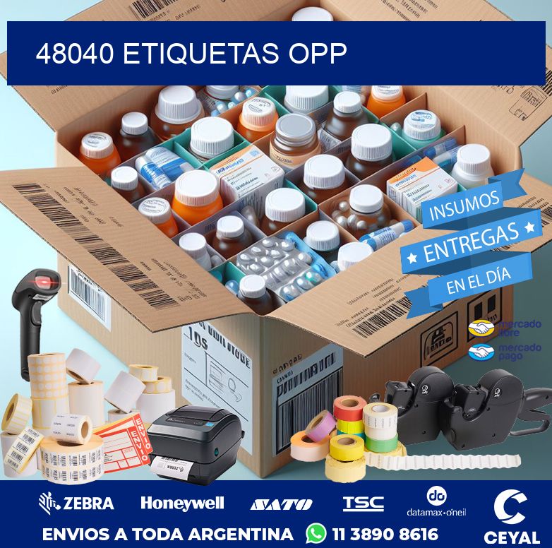 48040 ETIQUETAS OPP