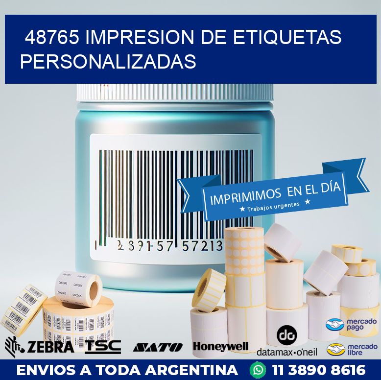 48765 IMPRESION DE ETIQUETAS PERSONALIZADAS