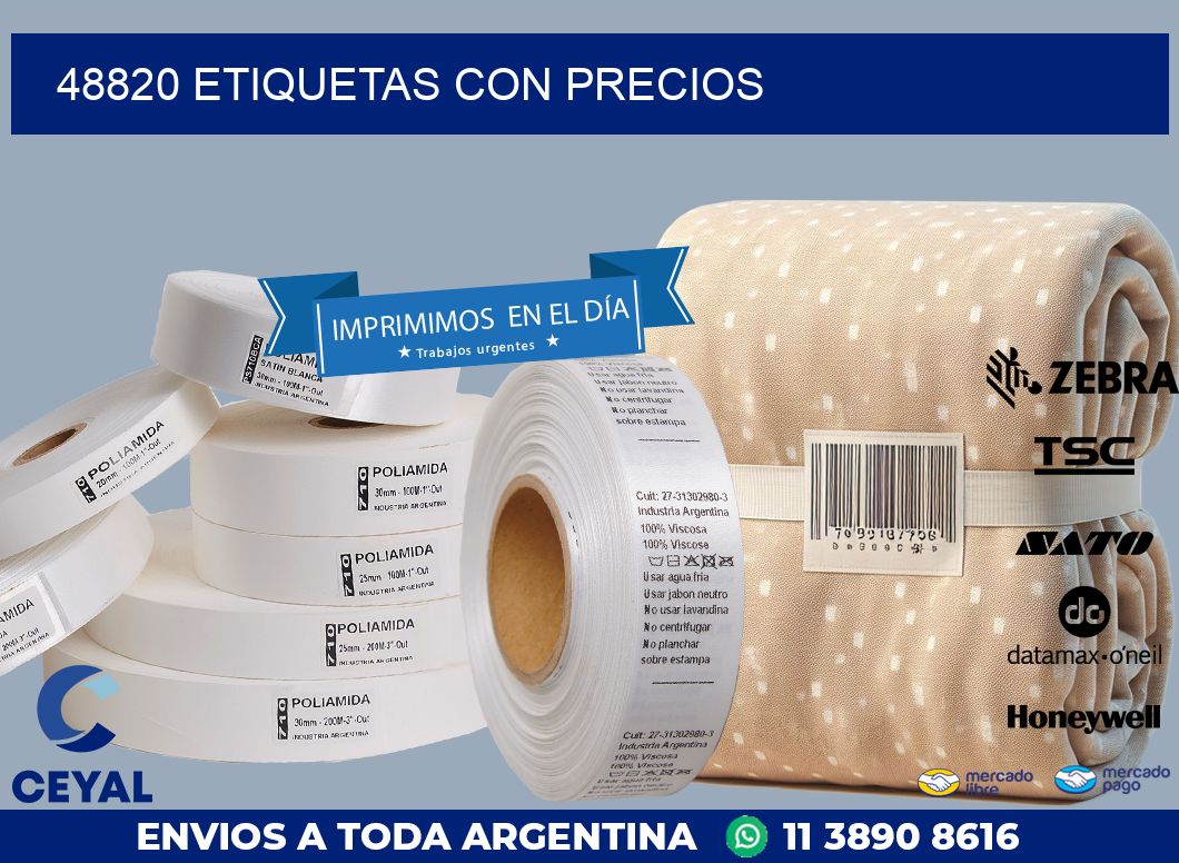 48820 ETIQUETAS CON PRECIOS