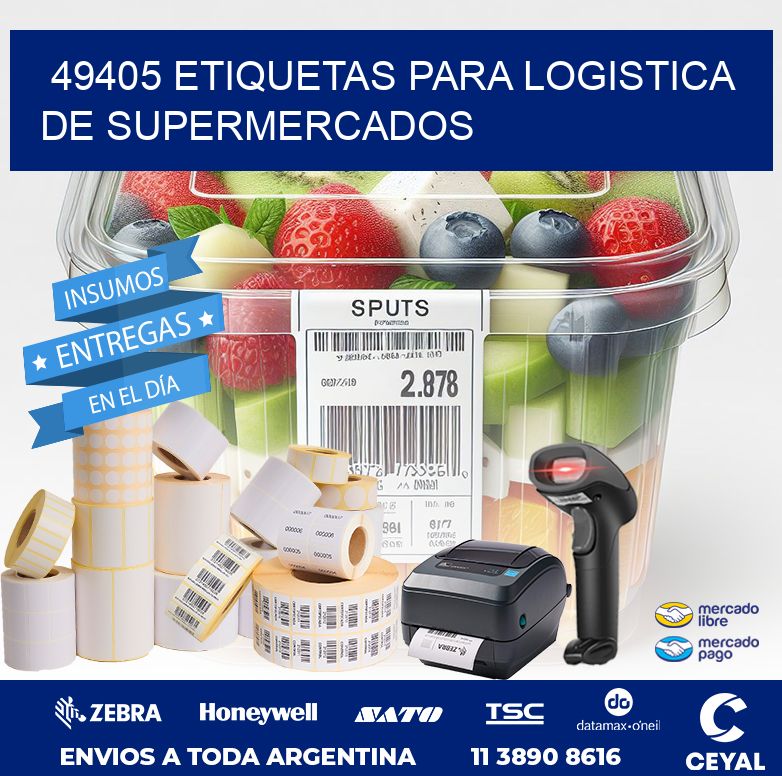 49405 ETIQUETAS PARA LOGISTICA DE SUPERMERCADOS