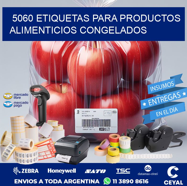 5060 ETIQUETAS PARA PRODUCTOS ALIMENTICIOS CONGELADOS