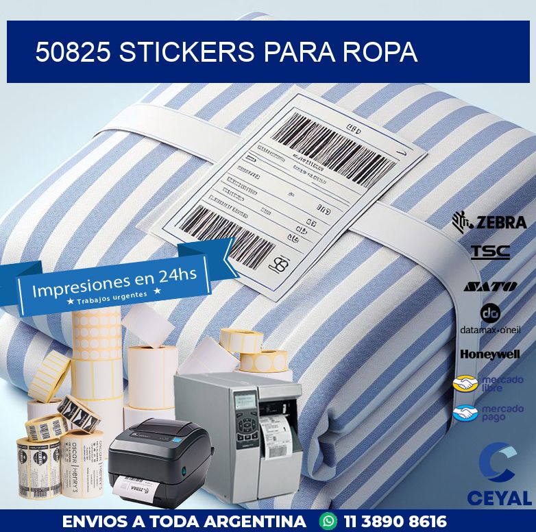 50825 STICKERS PARA ROPA